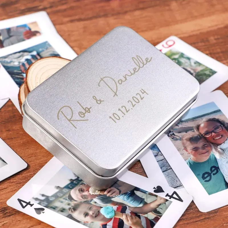 Custom Photo Playing Cards Personalized Pet Dog Cat Picture Poker Deck Anniversary Wedding Couple Family Friends Memorial Gift