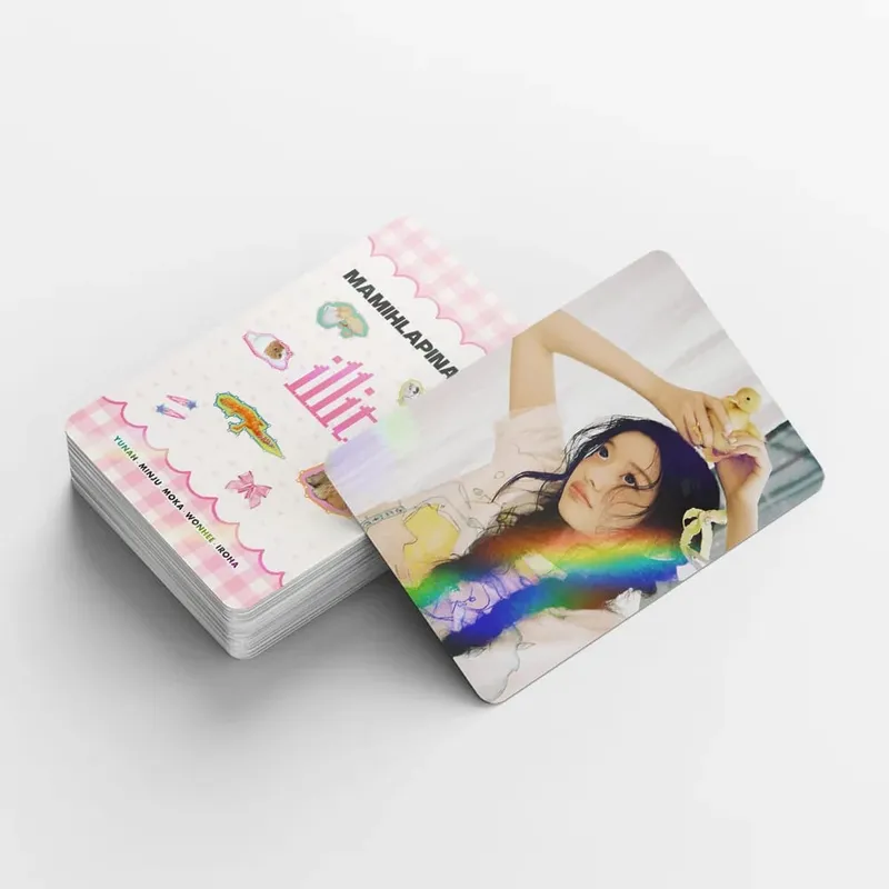 124 Laser Cards Girl Group New Album MAMIHLAPINATAPAI Flash Cards Star Stickers LOMO Greeting Cards Support Gift