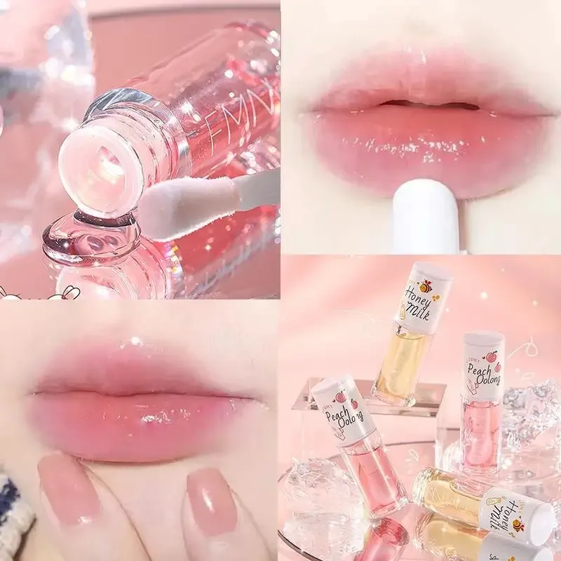 Honey Lip Oil Water Light Transparent Glass Honey Lip Moisturizing Lip Oil Moisturizing Lips Mag-aaral Abot-kayang