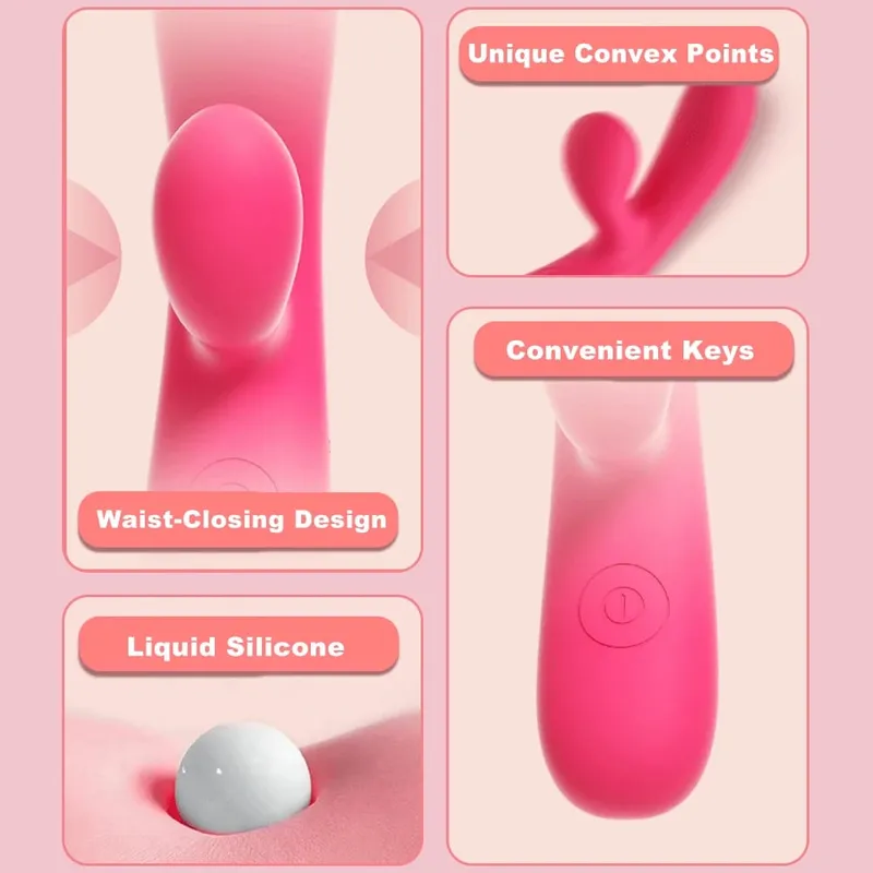 Beginner Clitoral Nipple Stimulation Dildo Vibrator Female 10 Vibrating Modes Vagin Orgam Sex Toys for Women Couples Pleasure