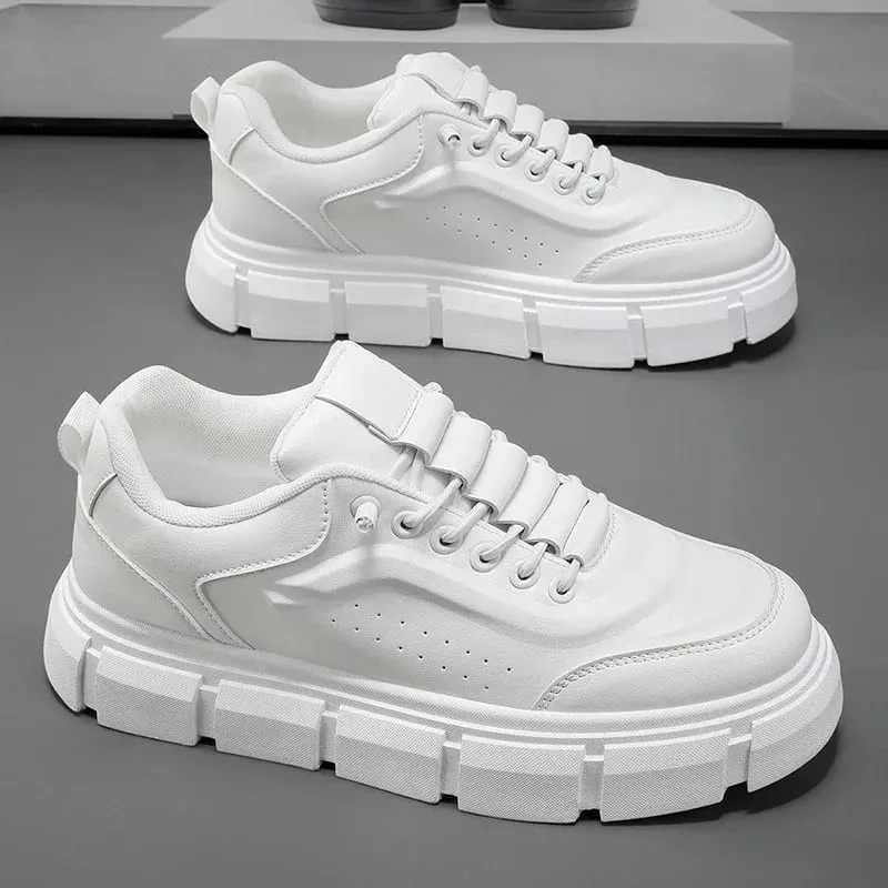 New Casual Shoes for Men 2025 Men's Oxford Shoes Retro Luxury Leather Shoes Fashion Breathable Sneakers Handmade Platform Boot