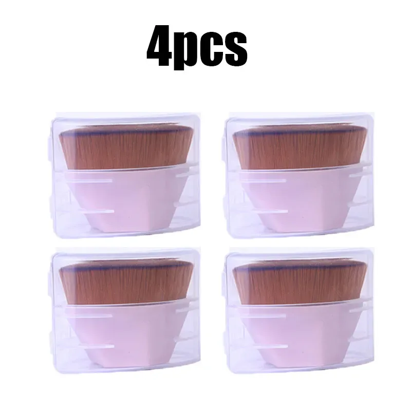 1/2/3/4pcs Makeup Brush Beauty Powder Face Blush Brushes Portable Professional Foundation Brush Cosmetics Soft Base Make Up