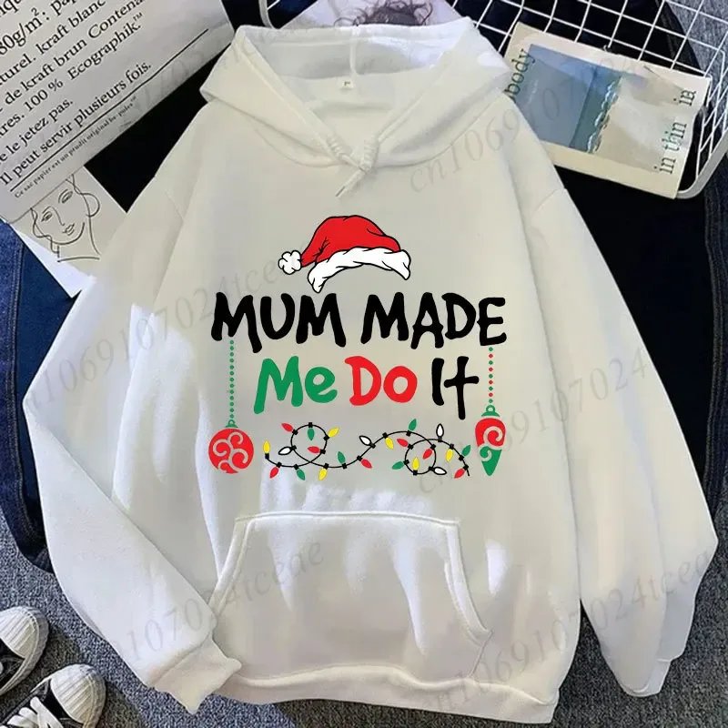 Christmas Couple Matching Hoodies Set I Don't Do Matching Christmas Outfits Santa Hat Print Hoodies Funny Family Xmas Party Gift