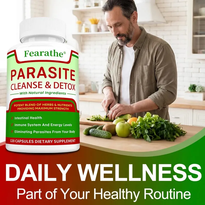 Parasite Cleanse & Detox Capsules - Promote Intestinal Cleansing and Detoxification Relieve Constipation Supplements