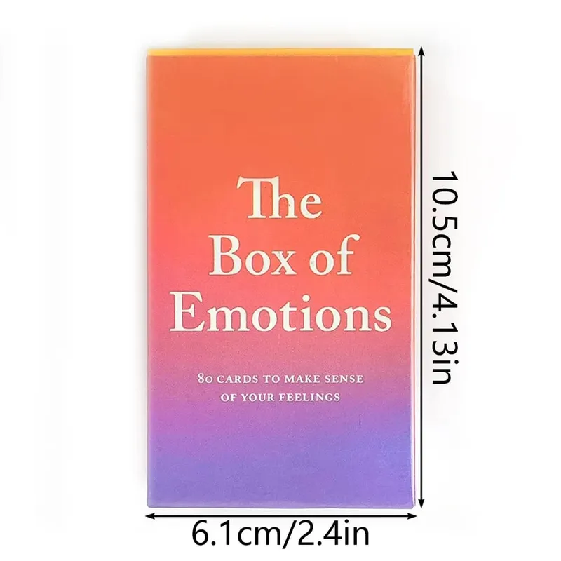 The Box Of Emotions Cards English Version 80 Cards To Make Sense Of Your Feelings Perfect For Spiritual Guidance & Collectors