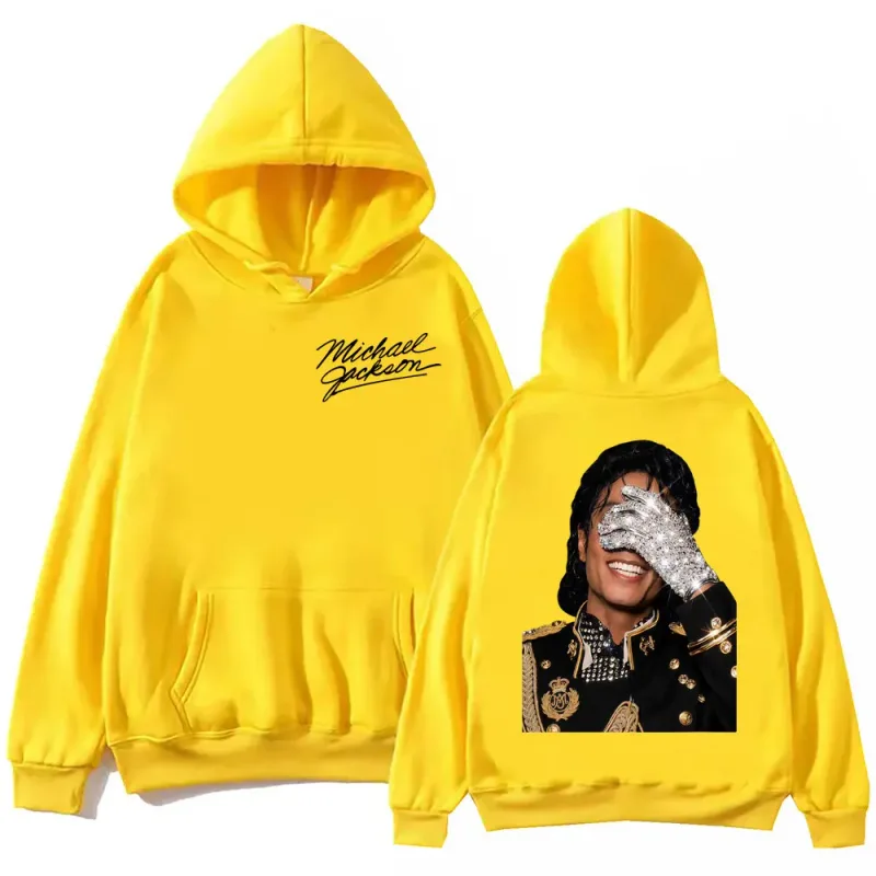 90's Classics Michael Jackson Hoodie Gothic Fashion Vintage Hooded Sweatshirts Men Women Punk Clothing Rock Pullovers Streetwear