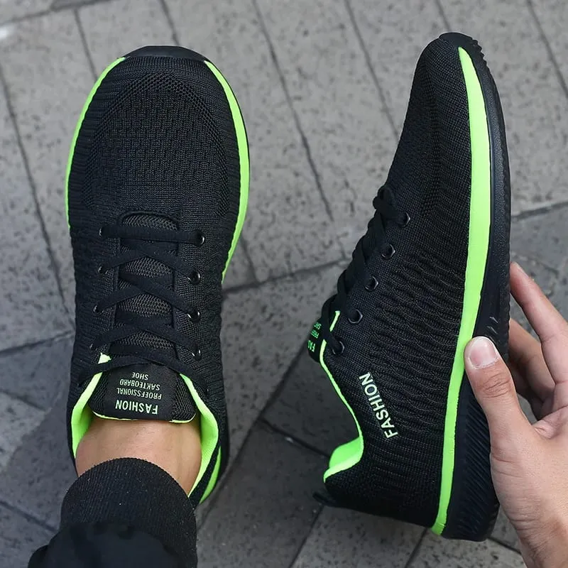 Mannen Mesh Running Sneakers Atletische Gym Lichtgewicht Mannen Causale Schoenen 2025 Mode Ademend Gebreid Wandelschoenen Maat 39-46