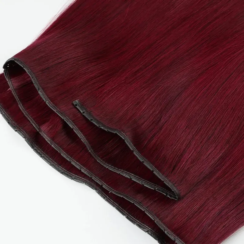 Butterfly Weft Hair Extensions Pu Hole Weft Double Sided Genius Weft Bundles Hand Tied Weft Invisible Weave For Women