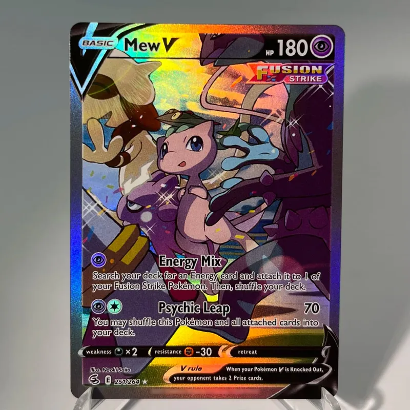 Pokémon GO PKM Cards PTCG6-E GX Rainbow Mewtwo V Dragonite VSTAR Rare Collection Battle Toys Gifts for Hobbies