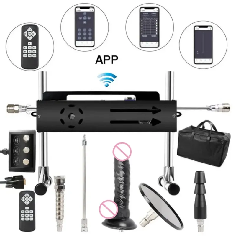 200W Turbo Gear Powerful Sex Machine F21S 1-15cm Telescopic Length Love Machine with Dildo for Adults Masturbation