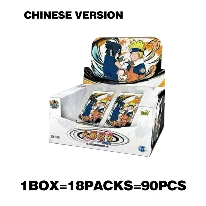 Genuine Naruto English Version Sreies2 T2W9 T4W6 Booster Box Anime TCG Rare CR Ninja World Collection Cards Kids Toy Gift