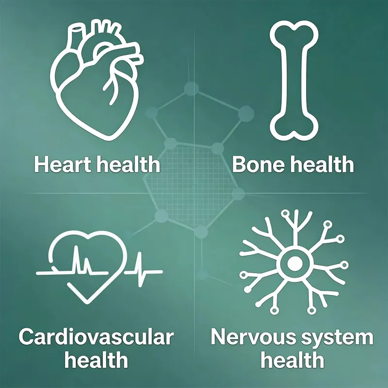 Magnesium Glycinate Capsules with Zinc Vitamin D3 & B6 Support Sleep Quality Mood Nerve Muscle Bone Heart & Immune Health
