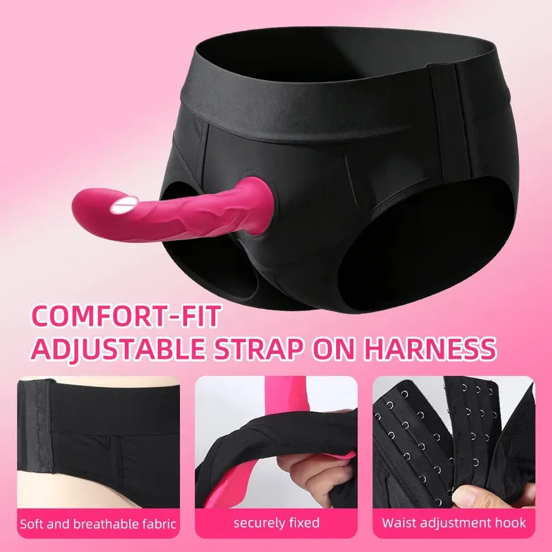 Thrusting Vibrator Remote Control Vibrating Silicone Strap On Dildo G Spot Wearable Pegging Panties Vibrators Sex Toy for Women