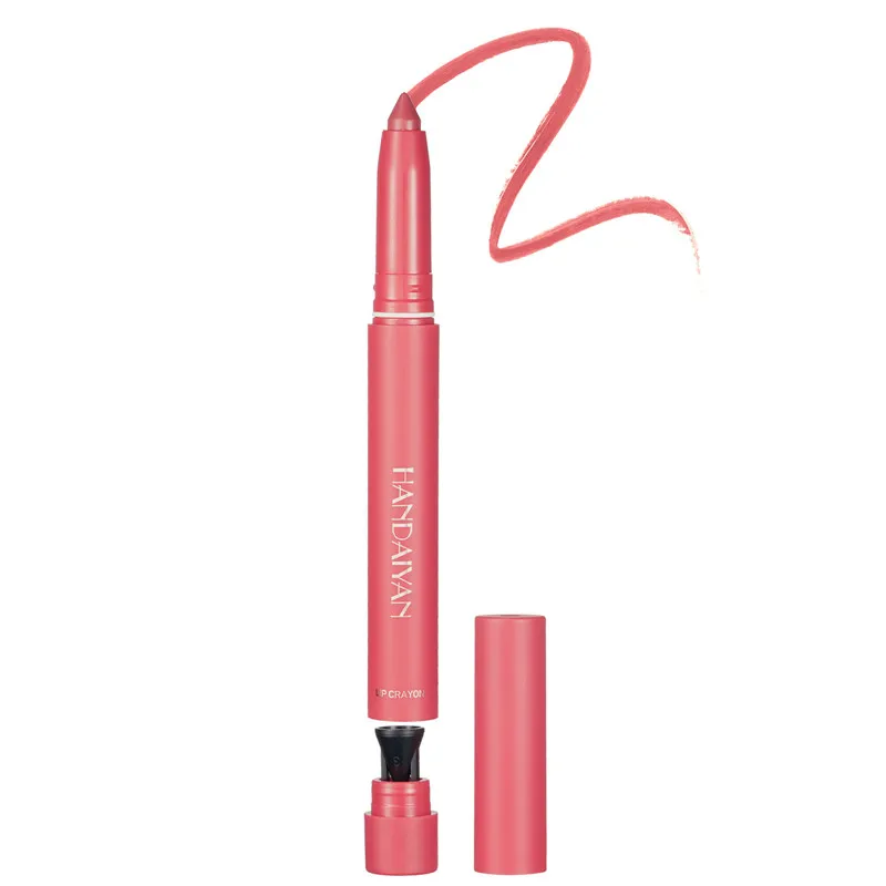 12 farver Pink Velvet Matte Lipstick Pen Lip Liner Blyant Vandtæt Langvarig Ikke let at falme Plumpe læber Crayon Makeup Tint — image 11