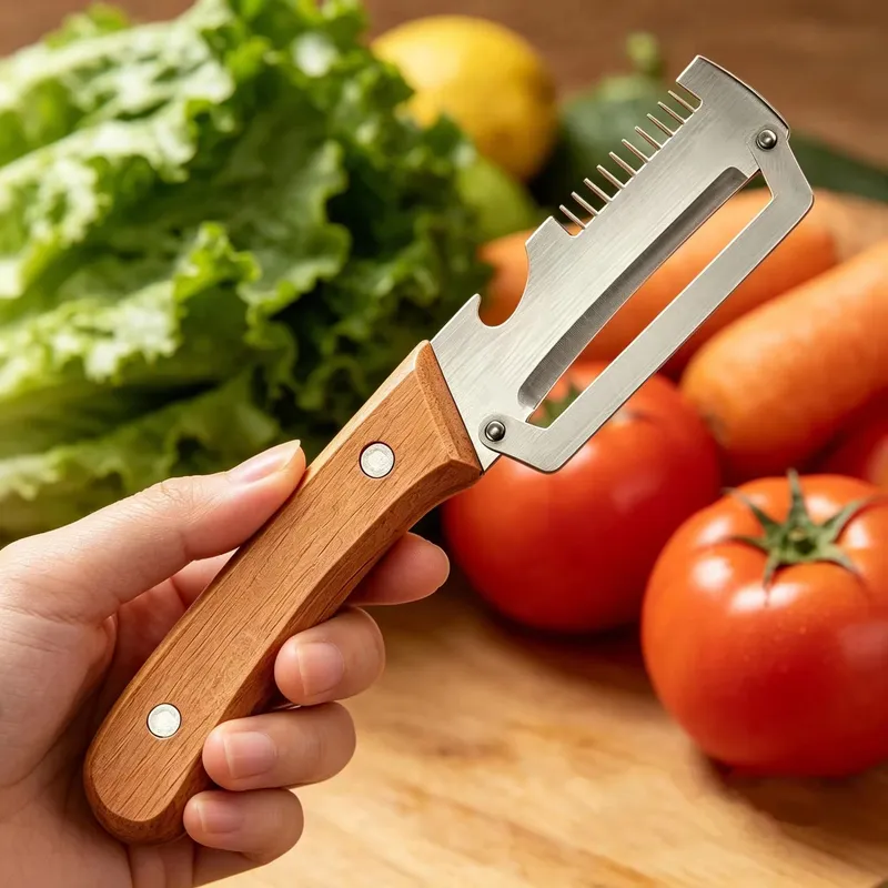 2PC Set Stainless Steel Multifunctional Kitchen Slicer Sharp Cutting Tool For Home Green Onion Cabbage Shredder Vegetable Peeler