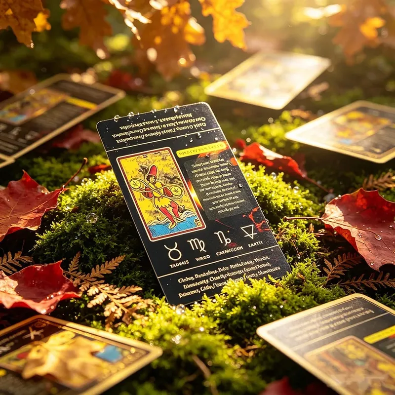 Tarot With Keywords 78 Cards Space Art Tarot with Printed Meanings Cards Game Ideal for Meditation Healing & Divination