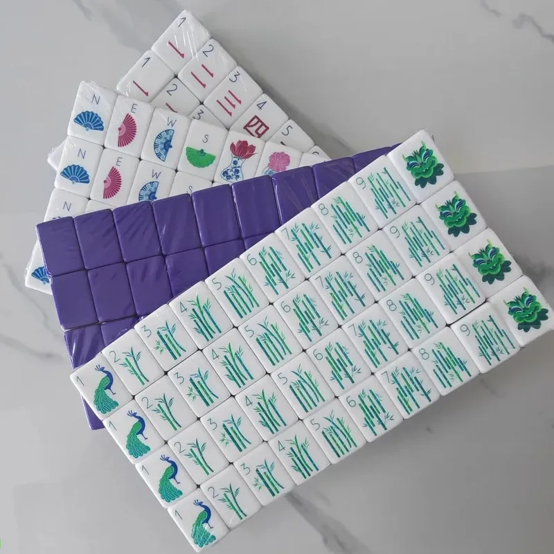 In Stock Hot American Mahjong Set 160 Tiles 4-Layer Acrylic Mah Jongg Sets Portable Travel Mahjong Game Tiles Adult Indoor Games