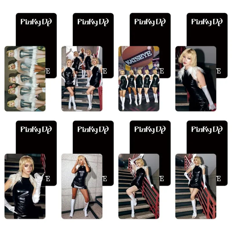 8Pcs/Set pop Idol KATSEY New Album Pinky UP CHAOS HD Printd Personal Lomo Card Photocards Fans Gift