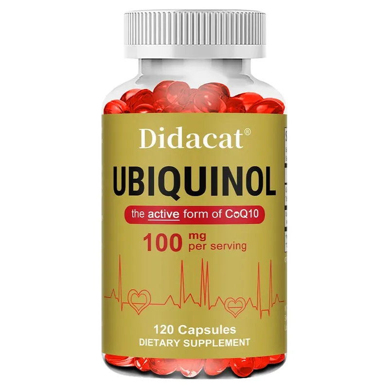 Ubiquinol CoQ10 Vegetable Capsules Antioxidant Support Joint Cellular Energy Production Heart & Cardiovascular Health