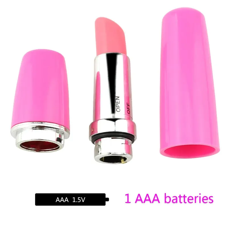 Lipstick Vibrator Mini Bullet Clitoral Stimulator Silent Waterproof Clitoris Stimulator Sex Toy for Women G-Spot Adult Portable