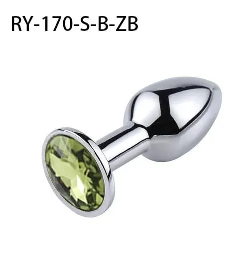 1Pcs Crystal Anus Metal anal plug Jewelry base novice player to senior player 5 size SM Butt g-point massage BDSM sex toys