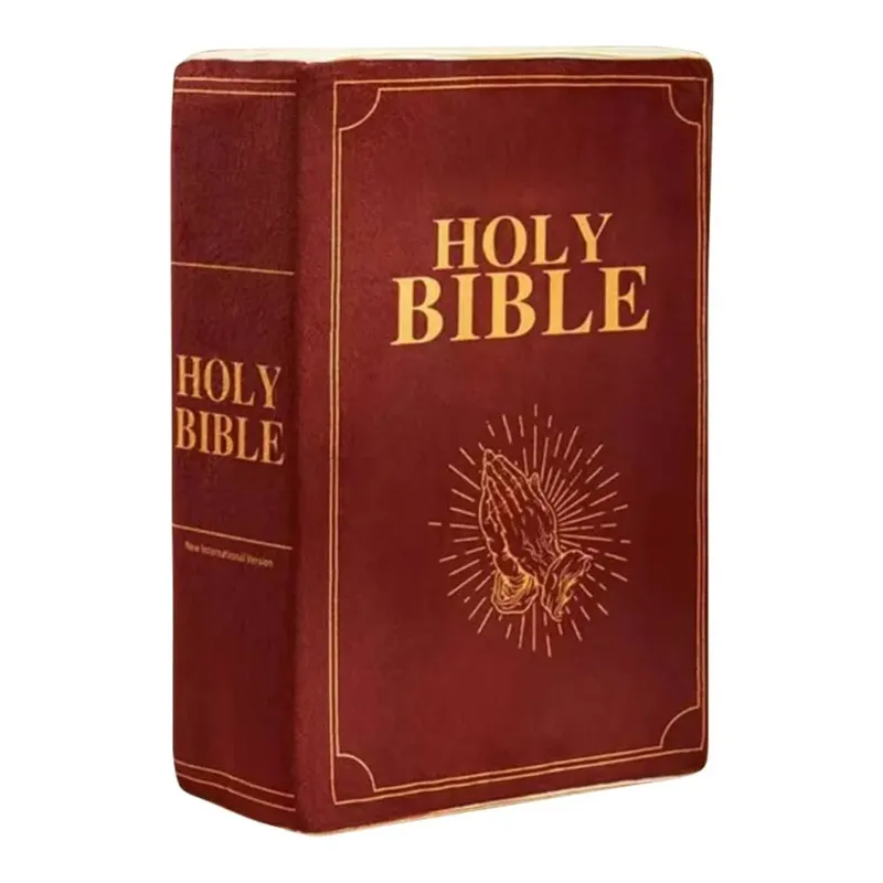 Realistic Looking Bible Pillow Plush Toy Home Decor Bible Throw Pillow 33*22cm Cutest Bible Cushion Christmas Present