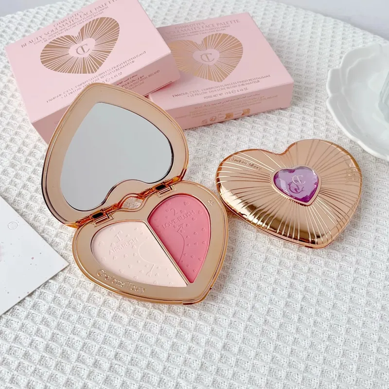 Charlotte Tilbury Airbrush Flawless Finish Makeup Finishing Powder Pillow Talk Beauty Soulmates Face Palette CT Beauty Cosmetics