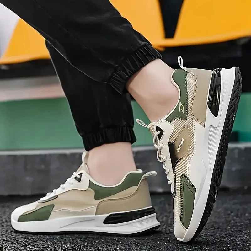 Men's Low-Top Laced Running Shoes Casual Sports Sneakers for Outdoor Training Anti-Slip Comfortable Shoes for Slow Running — image 7