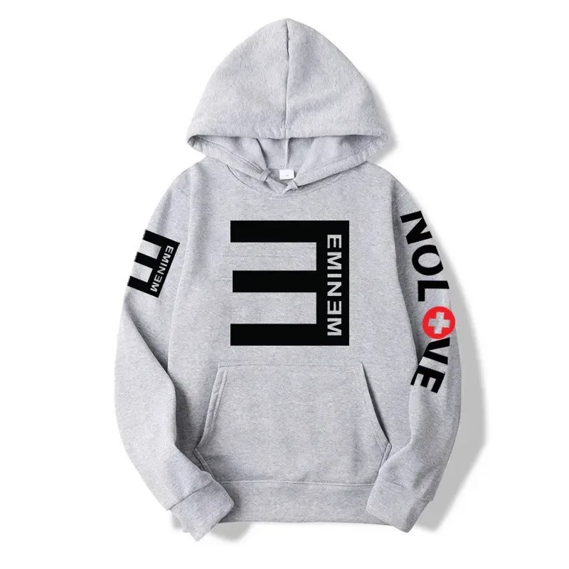 Eminem “No. 3” Tour Hoodie — Hip-Hop Streetwear / Unisex Harajuku-Style Sweatshirt (Autumn/Winter)