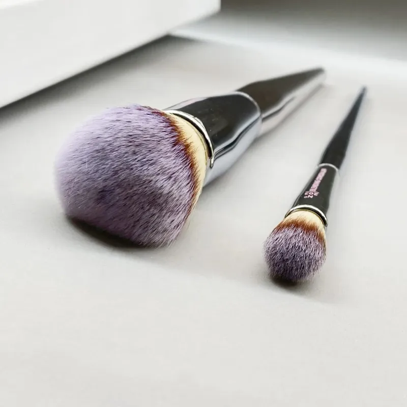 Love Beauty Fully Makeup Brushes Blending Concealer 203 and Buffing Mineral Powder 206 Round Foundation Cosmetic Brush