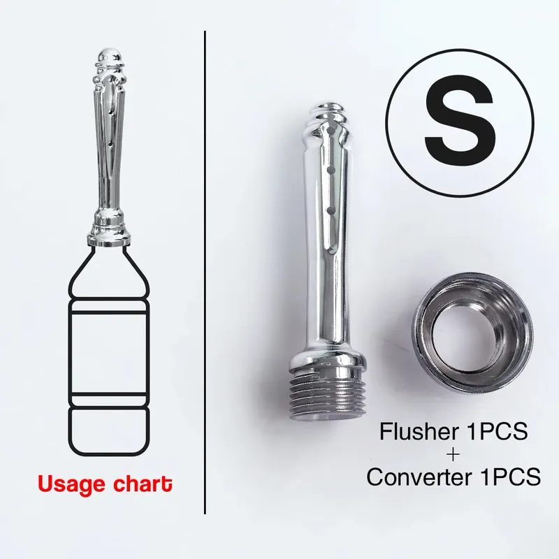 ABS anal vaginal douche Conversion head for outdoor use Posterior chamber irrigation multi-function plug-in shower sex toys