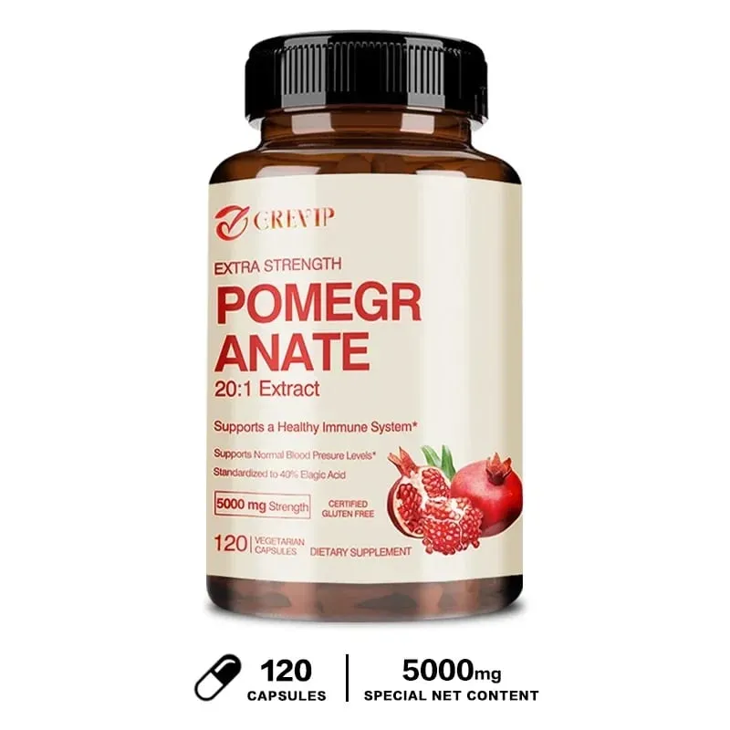 Pomegranate Extract - Antioxidant Supplements Are Beneficial for Heart Health and Joint Support and Promote Energy Production