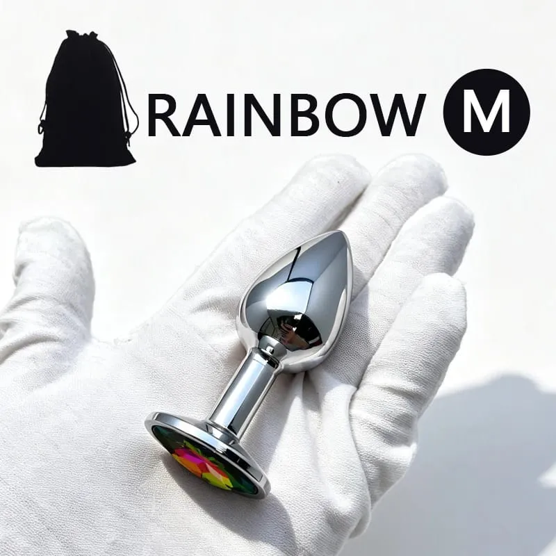 XS/S/M/L/XL Metal Anal Plug Butt Plug Sex Toy Butt Toy for Women Men Couples Adult Game Masturbator Anal Diamond Sex Toys