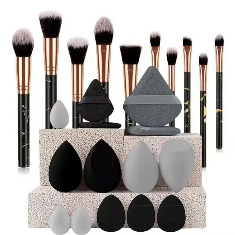 Makeup Brushes Set Premium Synthetic Kabuki Brushes Foundation Concealer Powder Blush Blending Face Eyeshadow Cosmetic Brushes S
