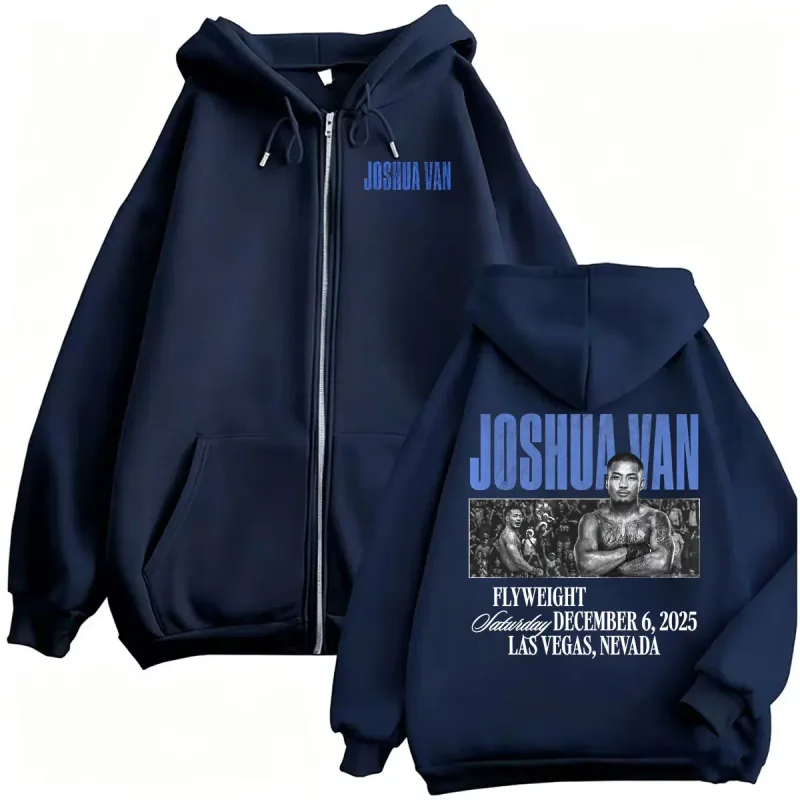 Joshua Van The Fearless Vintage Graphic Zip Up Hoodies Men's Clothing Y2k Violence Aesthetic Sweatshirts Jacket Coats Streetwear