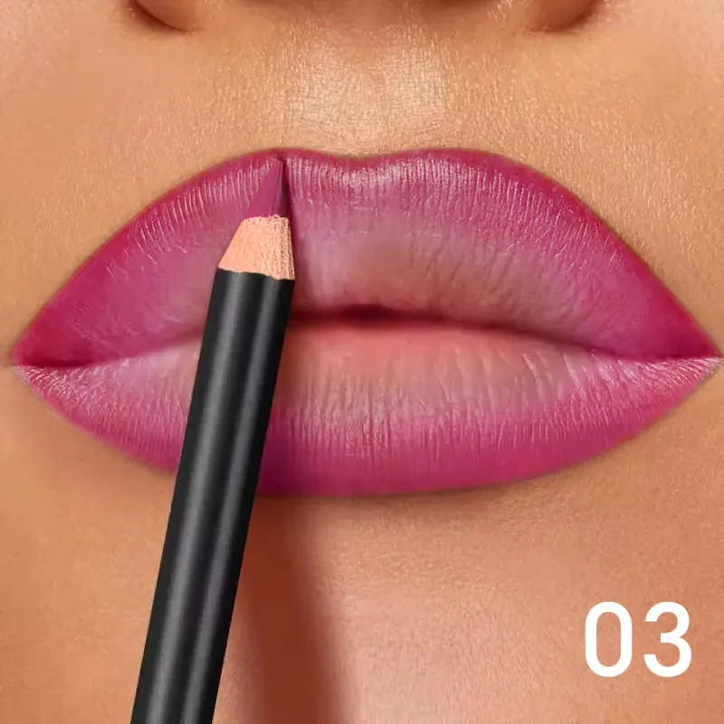 Delineador labial fosco à prova d'água de 6 cores - Fórmula de longa duração e sem transferência com acabamento fosco 6 tons versáteis