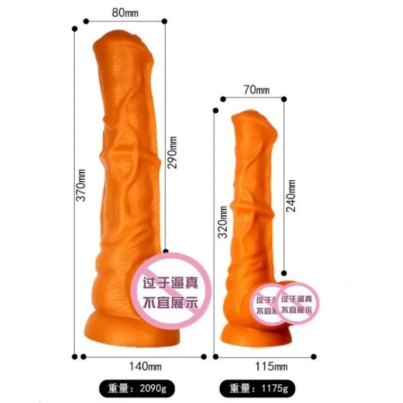 Huge Horse Dildo Realistic Animal Penis Anal Plug Simulation Big Dick Masturbator with Suction Cup Adults Sex Toys for Women Men