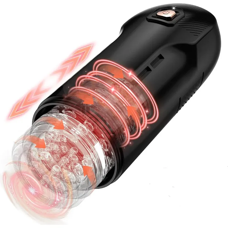 Telescopic Rotation Automatic Male Masturbator Cup Blowjob Sex Machine Thrusting Sex Toys for Men Pocket Pussy Vacuum Penis Pump