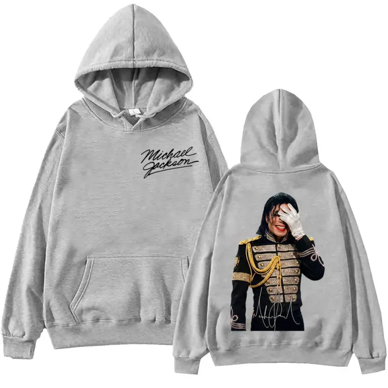 90's Classics Michael Jackson Graphic Hoodies Men Women Harajuku Rock Style Pullovers Vintage Fashion Long Sleeve Sweatshirts