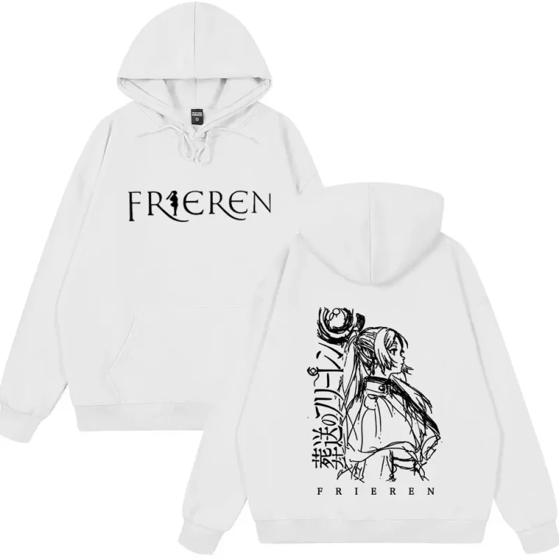 Anime Frieren: Beyond Journey's End Hoodies Men's Women Clothes Fashion Fleece Sweatshirts Winter Fashion Funny Style Clothing
