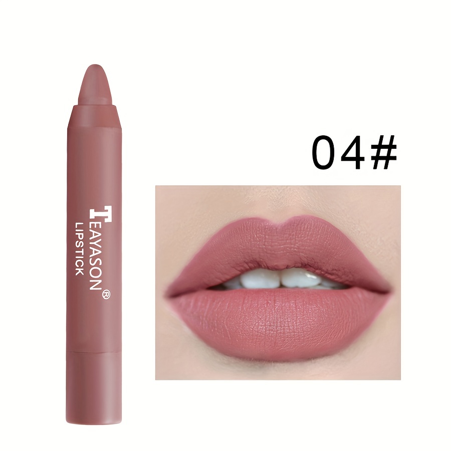 Set Lipstik Misty Matte 12 Warna: Lip Liner & Primer Beludru Seksi Tahan Noda Tahan Lama untuk Riasan Wanita