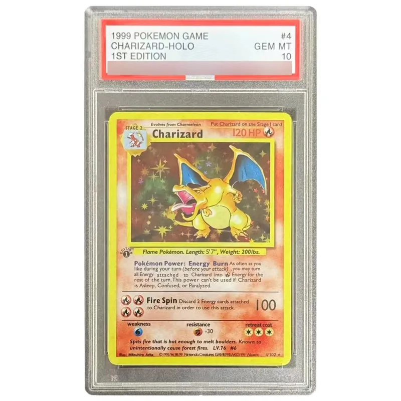 Diy Lugia Charizard Giratina 10Points Rating Card Magikarp Mew Latios Copy Version Game Anime Collection Cards Gift Toy