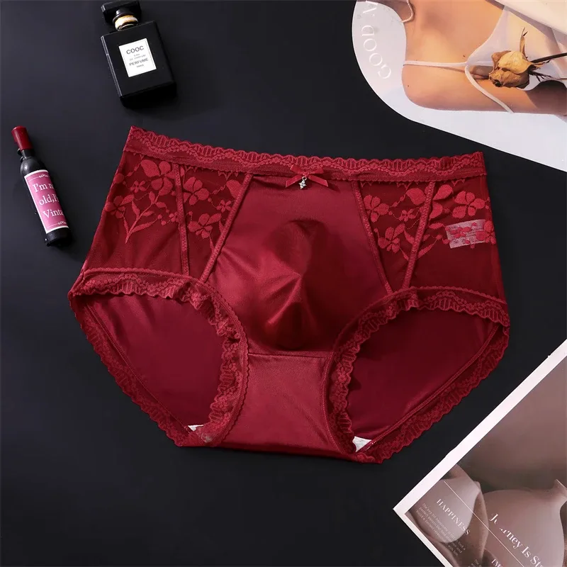 Adults 18 plus men's underwear Thin mesh calzoncillos hombre lace sexy lingeries for man seamless bare feel cuecas masculina