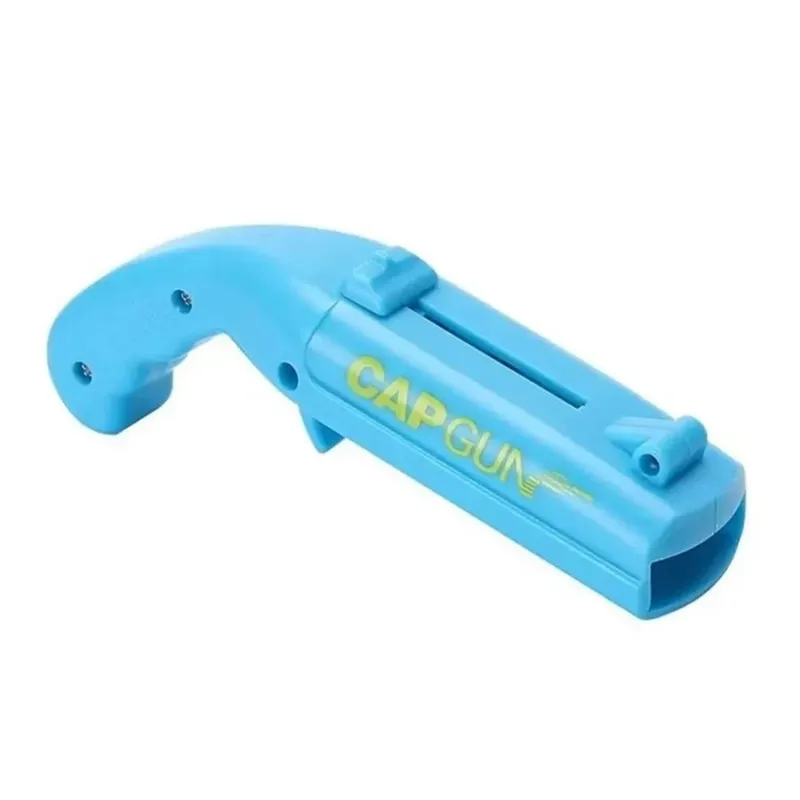 Portable Creative Cap Gun Flying Cap Launcher Beer Bottle Opener Novelty Fun Beverage Opener Tool Kitchen Party Gift Accessories