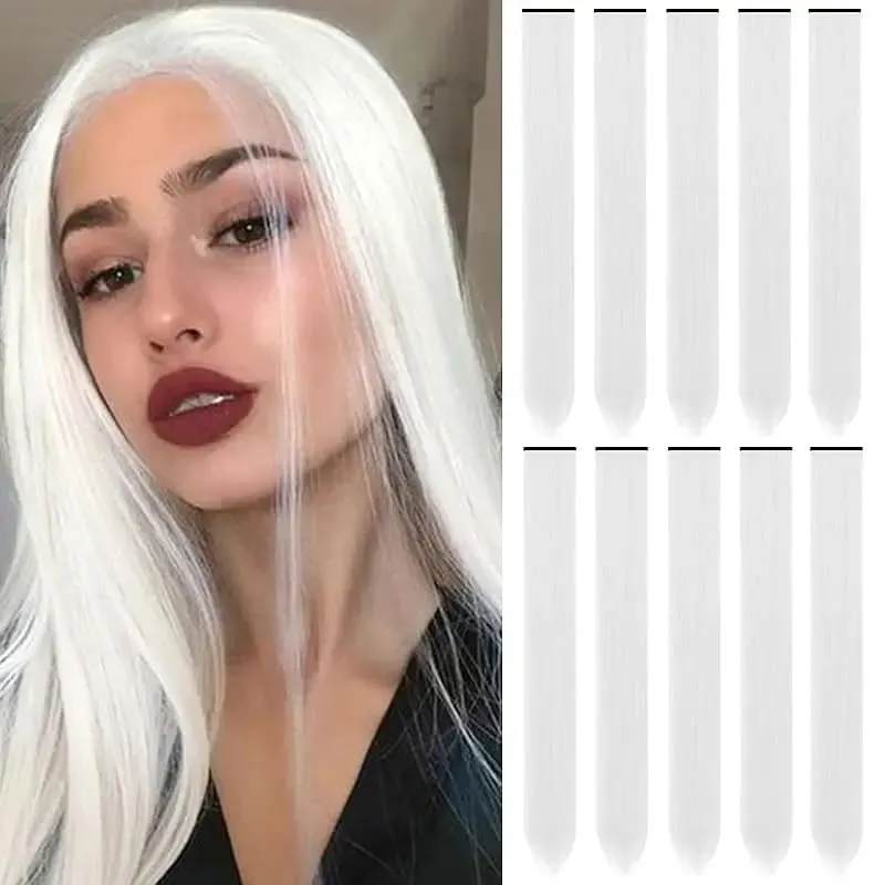 1 5 11 Pçs/lote Grampo em Extensões de Cabelo Multi-Cores Destaques Cabelo Sintético 22 polegada Rainbow Hairpieces para Meninas Mulheres 2030 — image 11