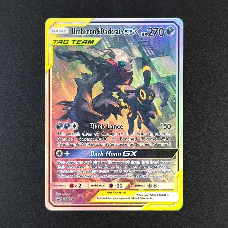 DIY PKM TCG Card TAG TEAM Latias & Latios Gengai Mimikyu Mewtwo Mew Moltres Zapdos Articuno GX Trading Card Game