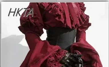 Gotická košile Y2k Top Lolita Dívčí Volánková Sukně Deštník Vysoký Pas Oversized Dlouhá sukně Rohový Dlouhý rukáv Studentská Elegantní halenka