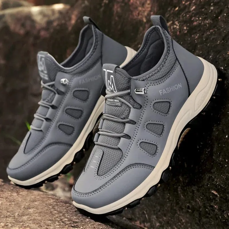 Men's Hiking Shoes Fashion High Quality Men Sneakers Outdoor Trekking Climbing Sport Shoes Breathable Lace Up Men Walking Shoes