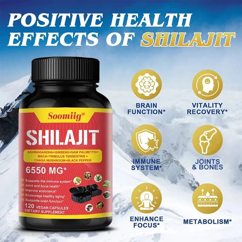 Original Shilajit Supplement - Supports for Muscle Strength & Immunity Enhance Men Performance Endurance for Adult