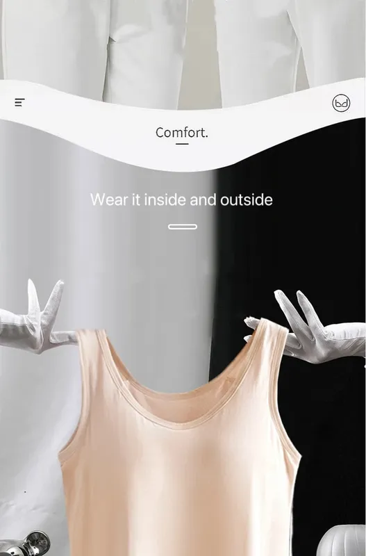 1pcs Women's Vest Tops Round Neck Vests Solid Color Padded Slim Fit Tank Tops Sexy Feminino Casual Tank Tops With Built In Bras